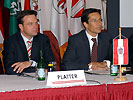 (v.l.n.r.) Klubobmann Scheibner, Minister Platter, Minister Grasser, Minister Bartenstein