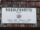 ... der Rudolfshütte.