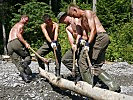 Im Sölktal laufen die Aufräumarbeiten auf Hochtouren.