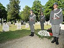 Soldaten der Garde bei der Kranzniederlegung.