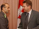 Zugsführer Joachim Wendt wird geehrt.