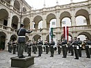 Die Militärmusik spielte im Landhaushof in Graz auf.