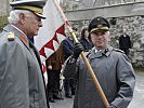 Oberst Fritz (r.) übernahm das Kommando offiziell von Generalmajor Culik.