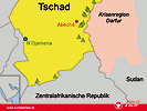 Infografik: Die Lage der derzeit im Tschad eingesetzten Bundesheer-Soldaten.