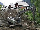 Bei den Arbeiten im Sölktal half auch schweres Gerät des Heeres.