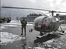 Diese "Alouette III" kommt als Notarzthubschrauber zum Einsatz.