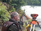 Oberstabswachtmeister Josef Meindl vermisst die Flussbaustelle.