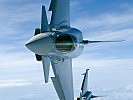 Für Action sorgen unter anderem die österreichischen Eurofighter.