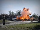 Pyrotechnik wurde imposant eingesetzt. (Bild öffnet sich in einem neuen Fenster)