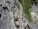 Die Teilnehmer trainieren in den Dolomiten.