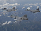 Saab Gripen.
Foto: K. Tokunaga. (Bild öffnet sich in einem neuen Fenster)