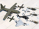 Die verschiedenen Flugzeug- und Hubschraubertypen des Bundesheeres.