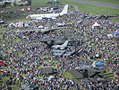 Blick auf die Besucher der AIRPOWER-Show in Zeltweg.