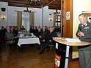 Generalleutnant Höfler empfing seine Gäste in der Grazer Belgier Kaserne. (Bild öffnet sich in einem neuen Fenster)