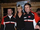 Ernst Vettori und Markus Gandler mit Miss Austria Daniela Rockenschaub. (Bild öffnet sich in einem neuen Fenster)