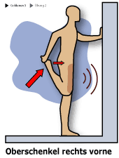2. Dehnungsbung: Oberschenkel vorne