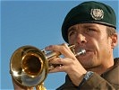 Das Ankündigungssignal des Trompeters der Miliärmusik Steiermark. (Bild öffnet sich in einem neuen Fenster)