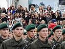 Schüler aus der Steiermark sangen mit den "Edlseern" bei der Angelobung.