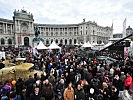 Tausende Besucher drängten sich am Heldenplatz. (Bild öffnet sich in einem neuen Fenster)