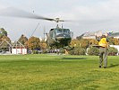 Auch eine Agusta Bell 212 landete mitten in Wien. (Bild öffnet sich in einem neuen Fenster)