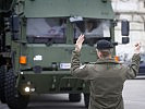 Das gepanzerte Hakenladesystem der EU-Battlegroup... (Bild öffnet sich in einem neuen Fenster)