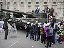 Der Kampfpanzer "Leopard" war ein Fixpunkt. (Bild öffnet sich in einem neuen Fenster)