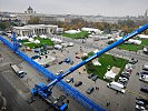 Aufbau quer über den Heldenplatz. (Bild öffnet sich in einem neuen Fenster)