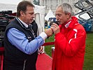 Moderator Erich Götzinger mit Initiator Rupert Hirner. (Bild öffnet sich in einem neuen Fenster)