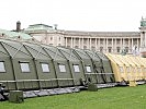 "Collective protection" - kurz "COLPRO" heißt das neue Zeltsystem... (Bild öffnet sich in einem neuen Fenster)