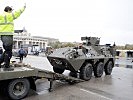Der Radpanzer "Pandur" wird am Wiener Heldenplatz... (Bild öffnet sich in einem neuen Fenster)