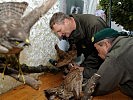 Die letzten Handgriffe bei der Station "Soldat und Umwelt" werden getätigt. (Bild öffnet sich in einem neuen Fenster)