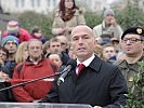 Minister Klug bei seiner Ansprache. (Bild öffnet sich in einem neuen Fenster)
