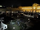Nachtstimmung am Wiener Heldenplatz. (Bild öffnet sich in einem neuen Fenster)