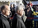 Fischer und Klug am Wiener Heldenplatz. (Bild öffnet sich in einem neuen Fenster)