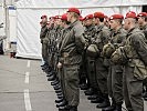 Die Befehlsausgabe der Wachsoldaten der Garde. (Bild öffnet sich in einem neuen Fenster)