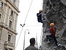 Der Kletterturm war ein Highlight der Leistungsschau. (Bild öffnet sich in einem neuen Fenster)