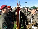 " Ich gelobe" - die jungen Soldaten leisten Ihr Treuegelöbnis. (Bild öffnet sich in einem neuen Fenster)