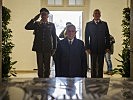 Kranzniederlegung durch den Bundespräsidenten. (Bild öffnet sich in einem neuen Fenster)
