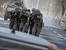Die Gefechtsvorführung am Burgring. (Bild öffnet sich in einem neuen Fenster)