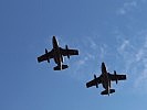 Eine Rotte Saab 105OE im Überflug am Grazer Himmel. (Bild öffnet sich in einem neuen Fenster)