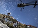 Die "Alouette" III zeigte eine Windenbergung. (Bild öffnet sich in einem neuen Fenster)