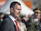 Verteidigungsminister Thomas Starlinger bei seiner Ansprache. (Bild öffnet sich in einem neuen Fenster)