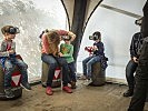 Eine Virtual Reality-Brille konnte ausprobiert werden. (Bild öffnet sich in einem neuen Fenster)